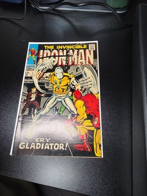 Invincible Iron Man Comic Book #7 November 1968, the Gladiator