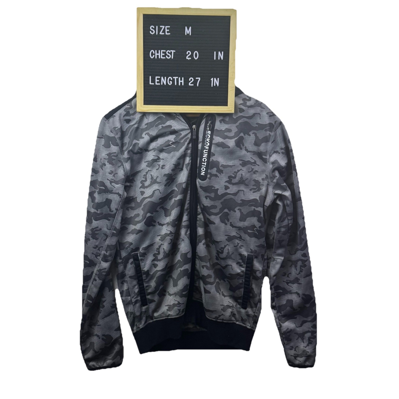 Ecko Function Track Jacket Mens Medium Gray Camo … - image 18