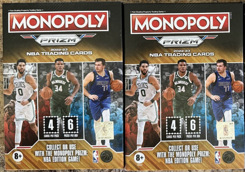2022-23 Prizm Monopoly NBA Basketball LOT OF 2 BLASTER BOXES Box - FactorySealed