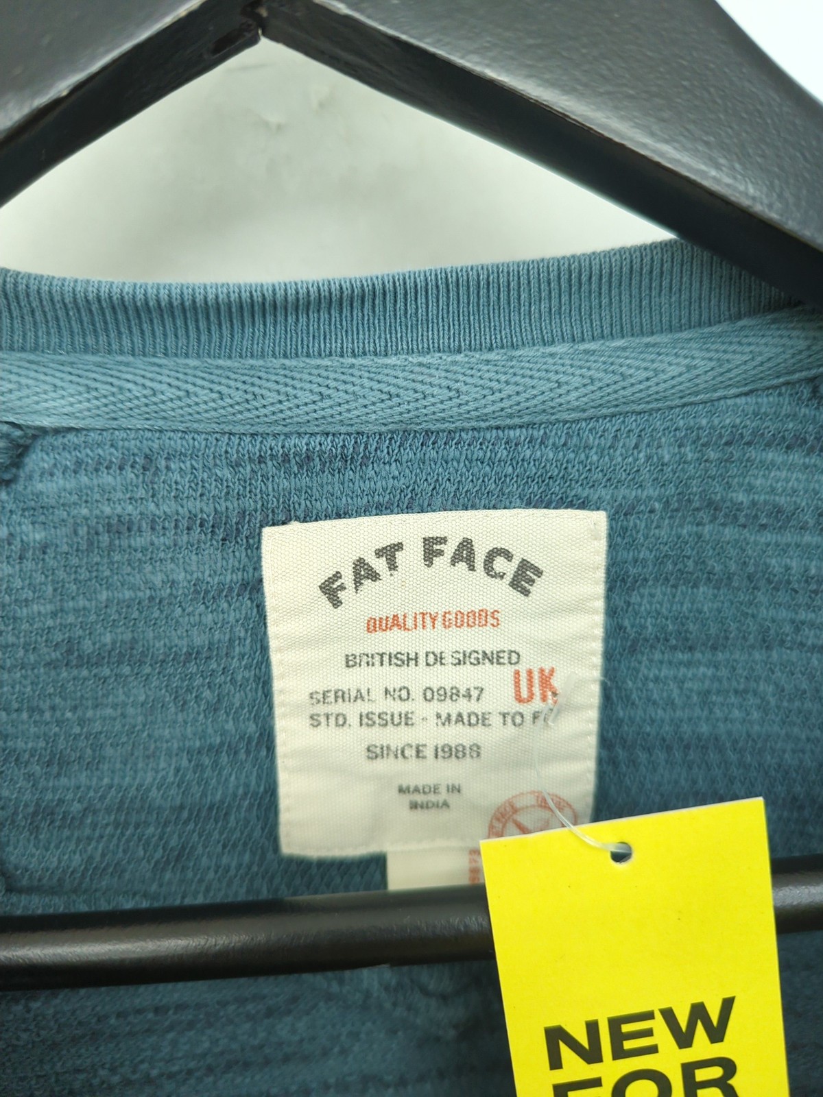 ALTRA FatFace T Shirt Uomo S Blu 100% Altro Basic