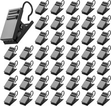 50 PCS Curtain Hooks Heavy Duty Clips, Stainless Steel Shower Curtain Clip with