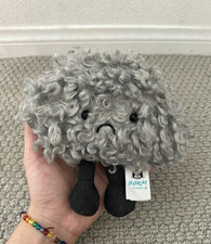 NWT Jellycat Storm Cloud Plush Keychain Weather Theme Cute Rain Bag Charm Gift