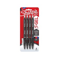 Sharpie S Gel Pens 4 Count Blue No Smear Bold Ink Comfortable Grip