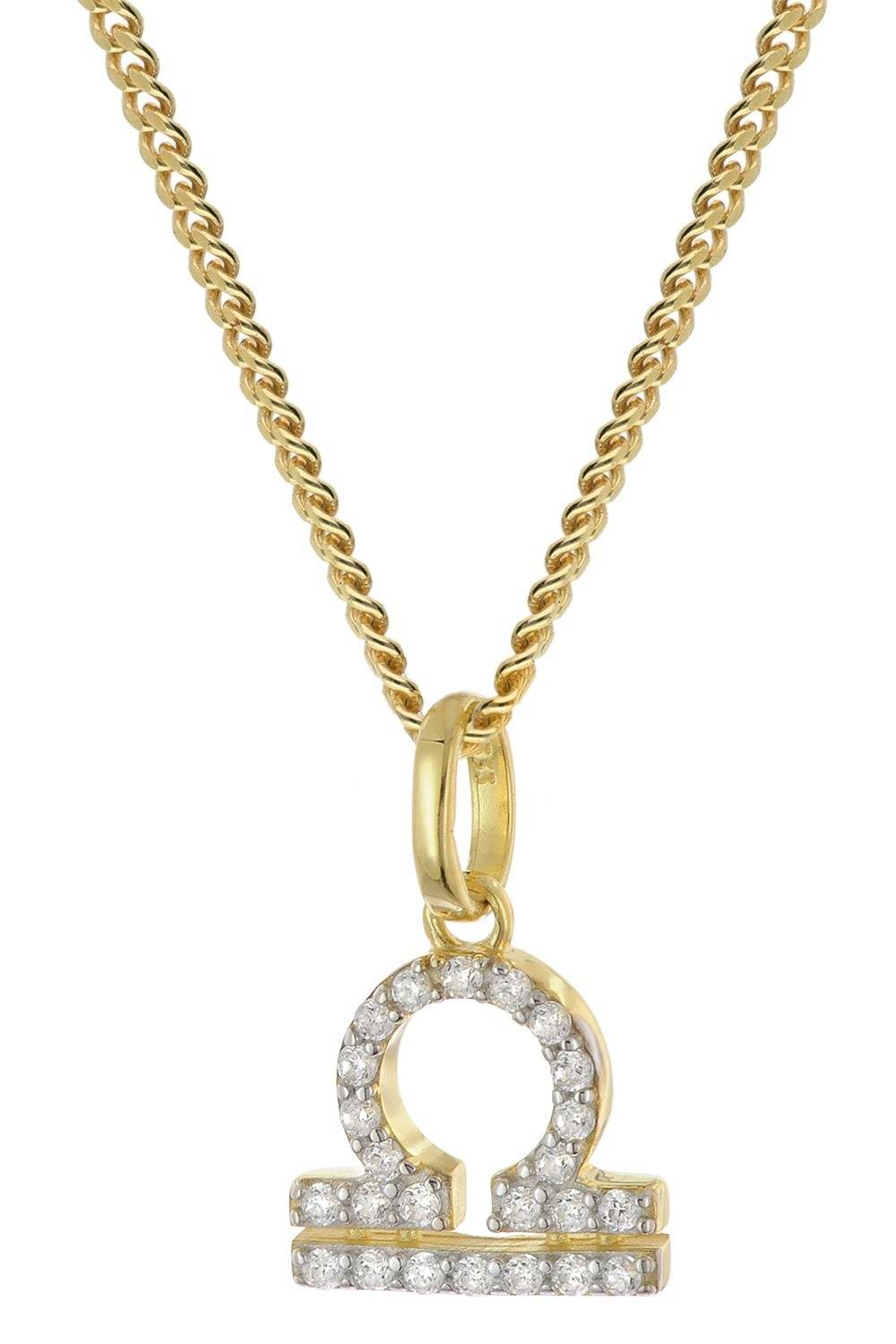 Sternzeichen Waage 333/8     vergoldeter GL8330-0