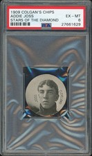 Addie Joss 1909 Colgan's Chips Stars Of The Diamond PSA 6 Cleveland Naps Pop 1