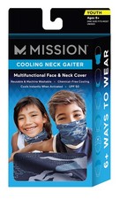 Mission Cooling Neck Gaiter Multifunctional Face  Neck Cover Youth