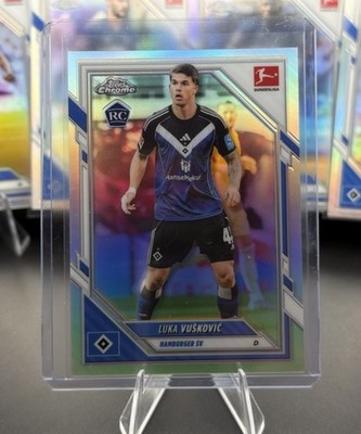 2025-26 Topps Chrome Bundesliga Luka Vuskovic RC Refractor Hamburger SV, HSV