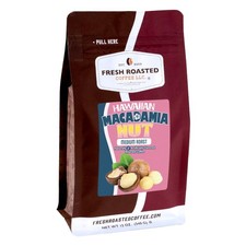 , Hawaiian Macadamia Nut Flavored Whole Bean Coffee, Medium Roast, Kosher, 12 oz