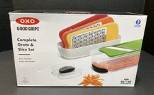 OXO Good Grips Complete Grate & Slice Set 4 In 1 Set Easy Meal Prep NEW IN BOX