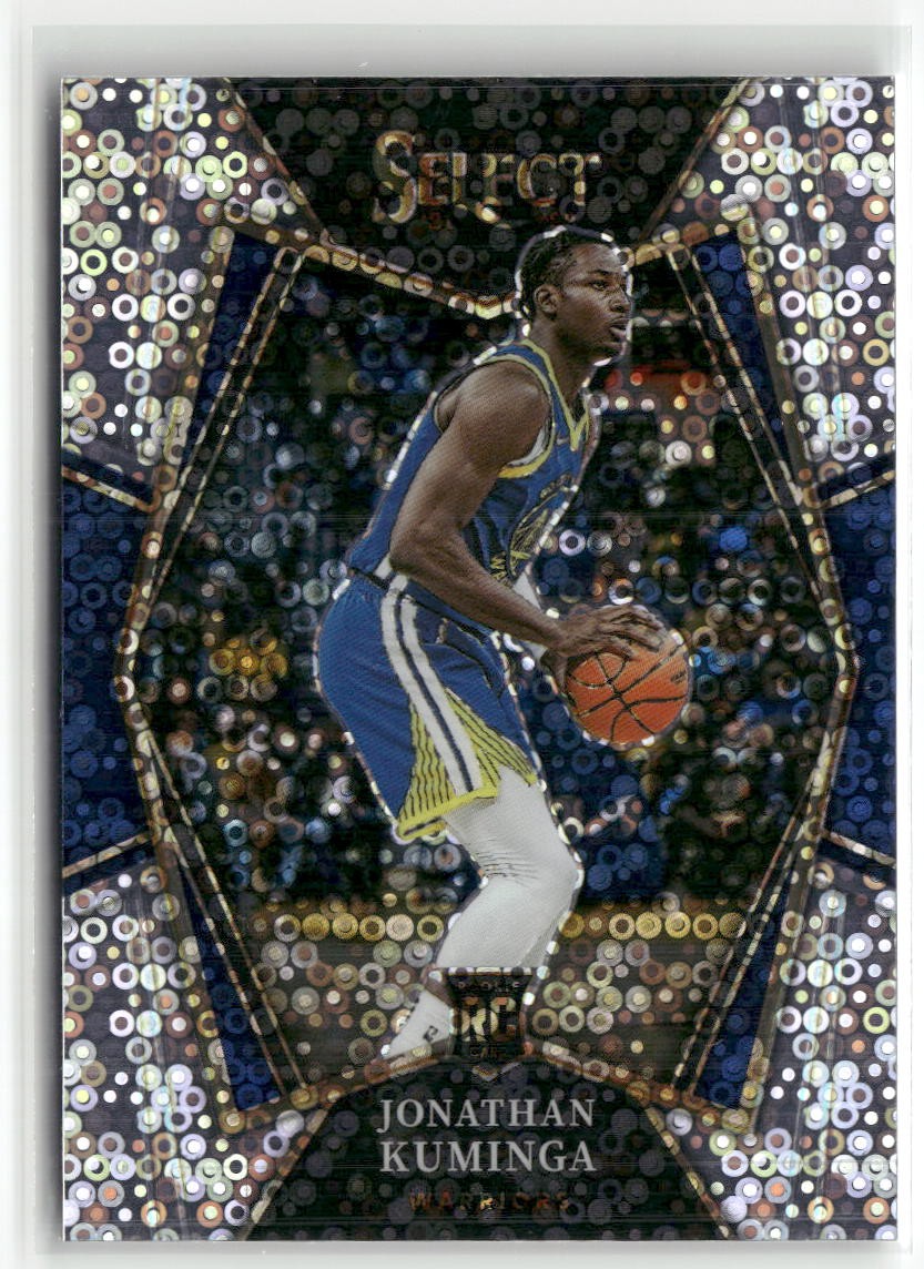 2021-22 Panini Select #123 Jonathan Kuminga Disco Prizms RC ☘️A23