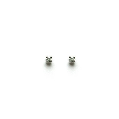 Damiani Luce Earrings 20000631 White Gold Diamonds Light Point 0.20 Ct