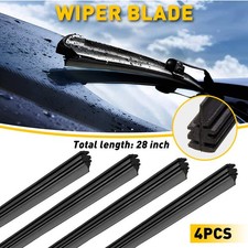 2 pair Car Truck Silicone Universal Frameless Wiper Windshield Blade Refills 28'