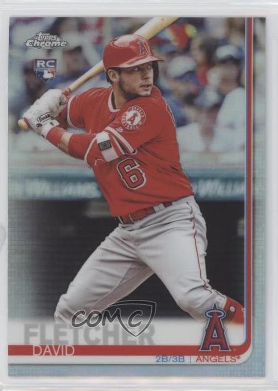 2019 Topps Chrome Refractor David Fletcher #181 0w8