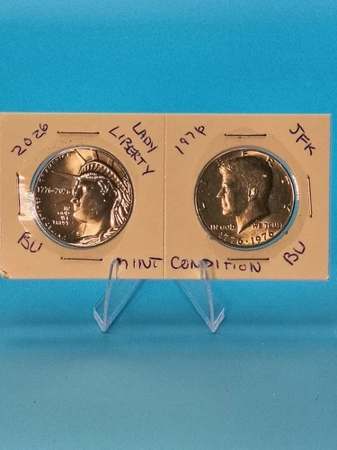 Uncirculated Coins ..2026 Lady Liberty 🗽 & 1976 Kennedy Half Dollars.