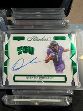 2023 Panini Flawless Collegiate - Rookie Gems Emerald Quentin Johnston /5