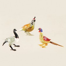 Art Glass Fowl Ornament A/3