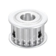 5M16T Timing Belt Pulley 12mm 15/32" Bore Aluminum Synchronous Wheel, Silver