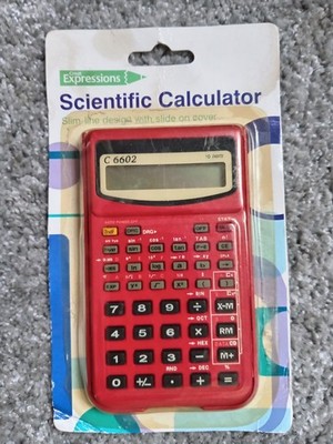 Great Expressions C 6602 wissenschaftlicher Taschenrechner rot schlankes Design neu versiegelt