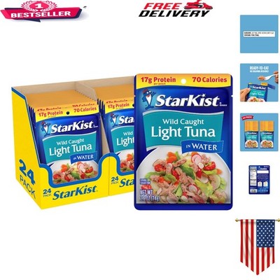 Nutritious 2.6 oz Tuna Pouches in Water - High Protein, Low Calorie Snack Pack