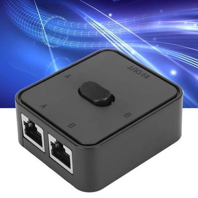 2 Port Gigabit Network Switch 10 100 1000Mbps 2 In 1 Out 1 In 2 Out PoE Extender
