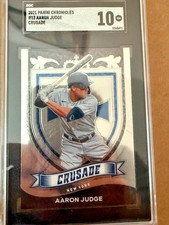 AARON JUDGE SGC 10 MINT 2021 Panini Chronicles - Crusade  #13 Holo