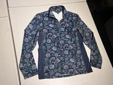 Kerrits Shirt Women’s Large Up Tempo Bloom Fleece Tech Top 1/4 Zipper Pullover