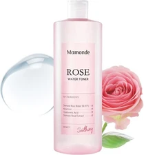 Mamonde Rose Water Toner for Face, Alcohol-Free, Organic, 8.45 Fl Oz