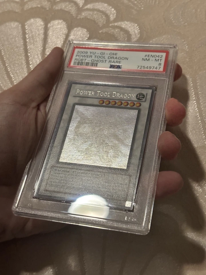 Yugioh PSA 8 NM-MT 2009 Power Tool Dragon RGBT-EN042 Ghost Rare - Image 3 of 4