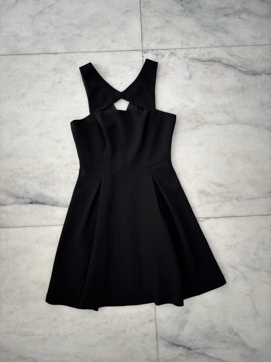 BCBGeneration Dress Black Cut Out Asymmetrical A Line Womens 2 Corpcore Cocktail BCBGeneration Dress Black Cut Out Asymmetrical A Line Womens 2 Corpcore Cocktail