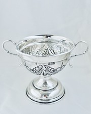 Solid Sterling Silver Twin Handled Cup London Fully Hallmarked 1932