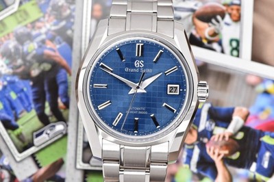 2023 Grand Seiko Heritage Hi-Beat 40mm Steel Ginza LE Blue SBGH315 Full Set