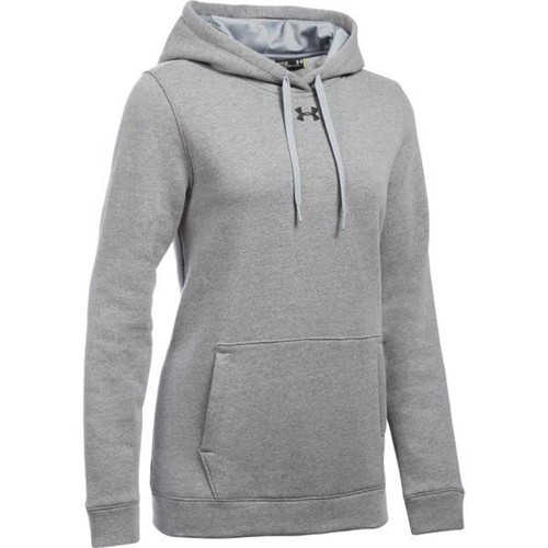 1300261 UNDER ARMOUR DAMEN HUSTLE FLEECE HOODIE GRAU/SCHWARZ GR. S - Bild 2 von 2
