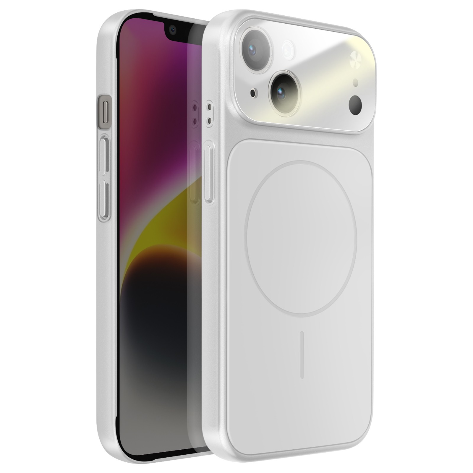 Coque iPhone 14 argentée idéale pour un usage quotidien urbain