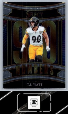 2025 Panini Select #18 T.J. Watt Select Numbers