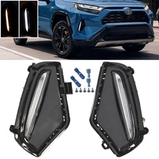 LED Fog Light w/ Bezels DRL for 2019-2025 Toyota RAV4 - Left & Right