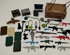 Vintage GI Joe Cobra Accessories Lot Weapons Helmets Crates 1980s Hasbro