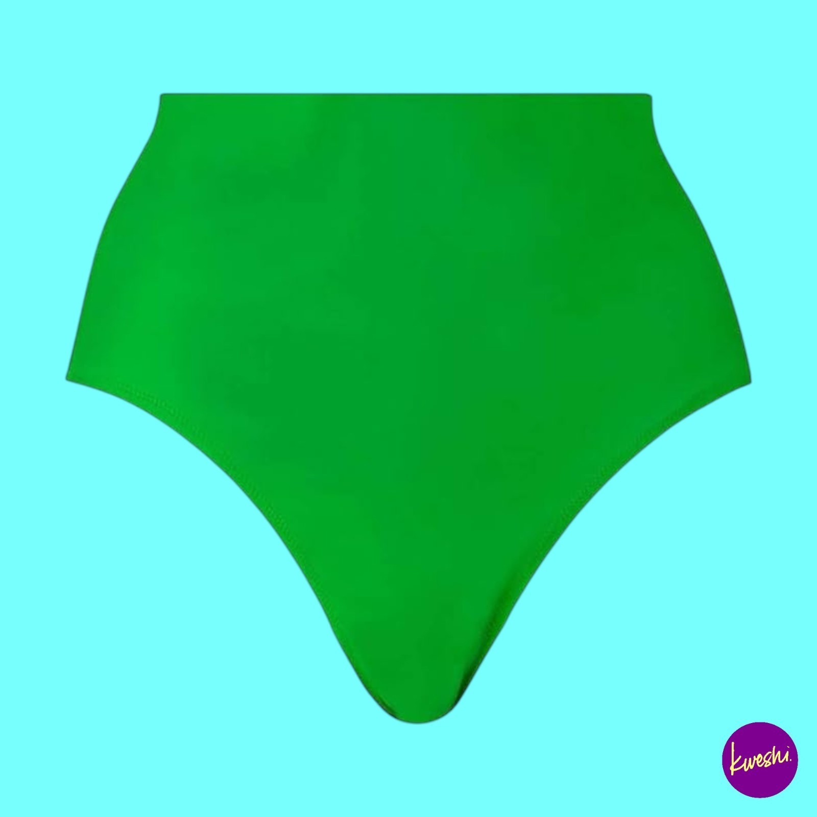 PUMA Women's Brief Swimwear, Green, UK L