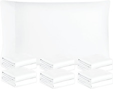 Freshculture White Pillowcases King Size 12 Pack - Bulk Pillowcase Set - Envelop