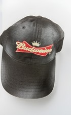 Bud Hat Cap Budweiser Beer Black Adjustable B...