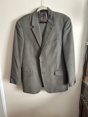 Calvin Klein Italian Made Tan 2 Piece 2 Button Suit 42R