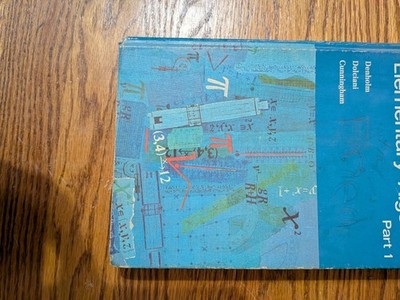 Elementary Algebra Part 1 Hardcover Richard Denholm Dolciani Cunningham