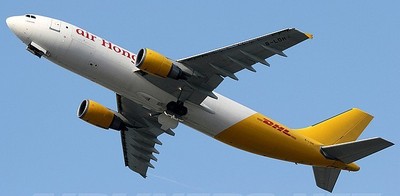 A-300 Air Hongkong DHL Airbus A300 Airplane Wood Model Free Shipping Big