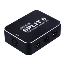 2026 New 1 In 6 Out XLR 6 Way Splitter Mic Line Level Parallel Splitter XLR