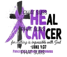 Sublimation Print Pancreatic Cancer Ready to Press Heat Transfer