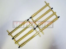 SB Chevy Gold Tall T-Bar Valve Cover Hold Down Kit SBC 327 350 Bolts Small Block