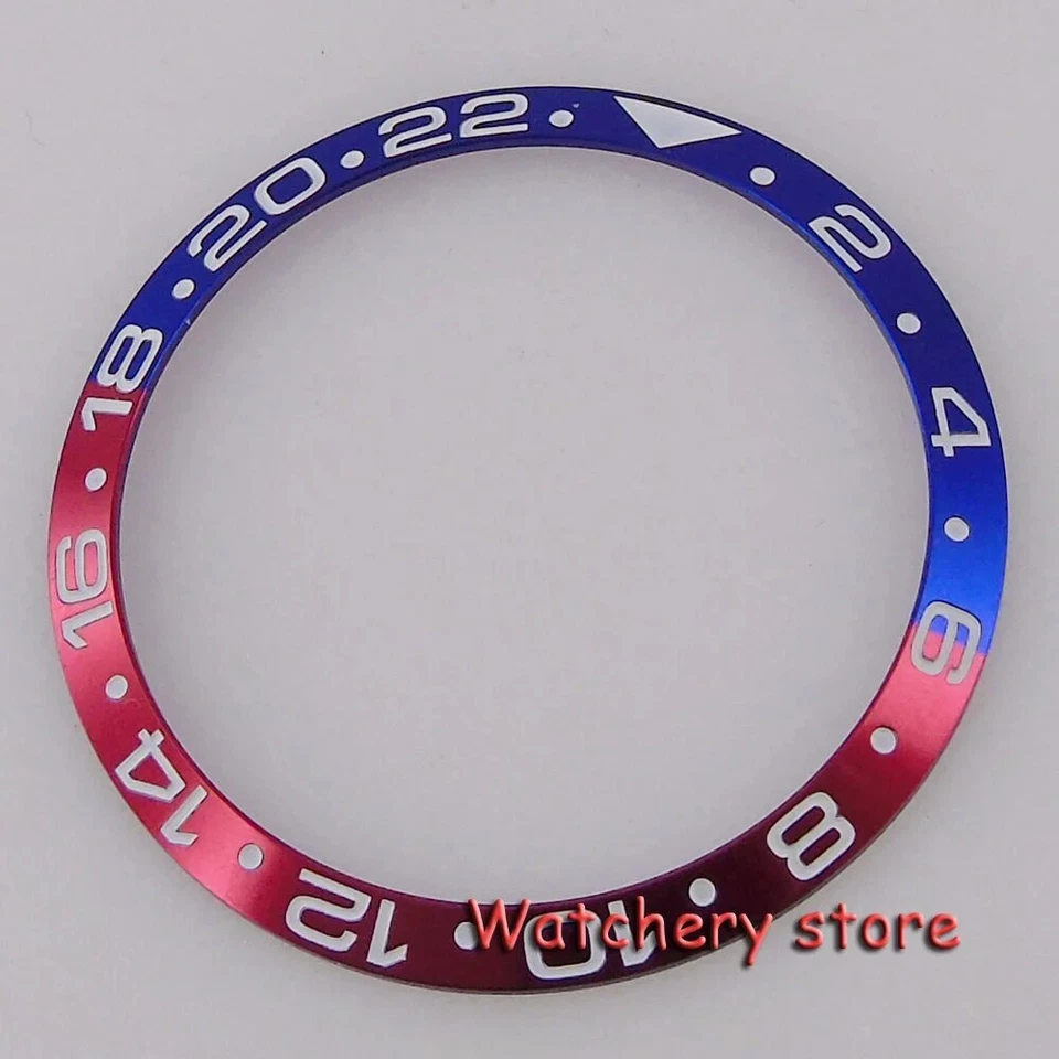 37.1mm*31.3mm Sloping Watch Bezel Blue Aluminum Insert For 40mm GMT Watch Men - Image 4 of 4