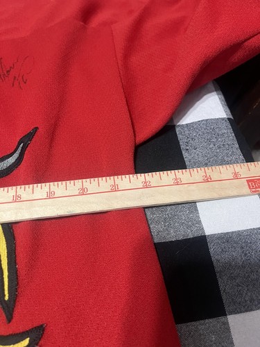 Vintage Calgary Flames Jersey Athletic Knit Signatures Size M Hockey Read Descri - Picture 8 of 15