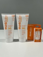 LOT OF 3 PIECES OF THINK BABY SUNSCREEN WITH ZINC OXIDE SPF 50 NEW WITHOUT BOX