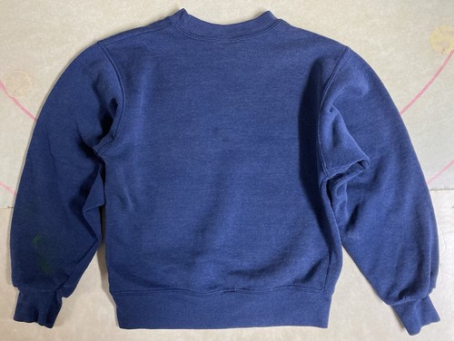 Vintage 90s Perry’s Ice Cream Cartoon Sweatshirt Youth Kids 6/8 USA Oneita Blue - Picture 2 of 7