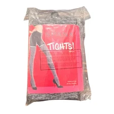 New SPANX FH0615 Patterned Leg All Day Shaping Marled Tights Size B Gray Marl